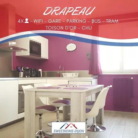 SWEETHOME DIJON - Drapeau Exterior foto